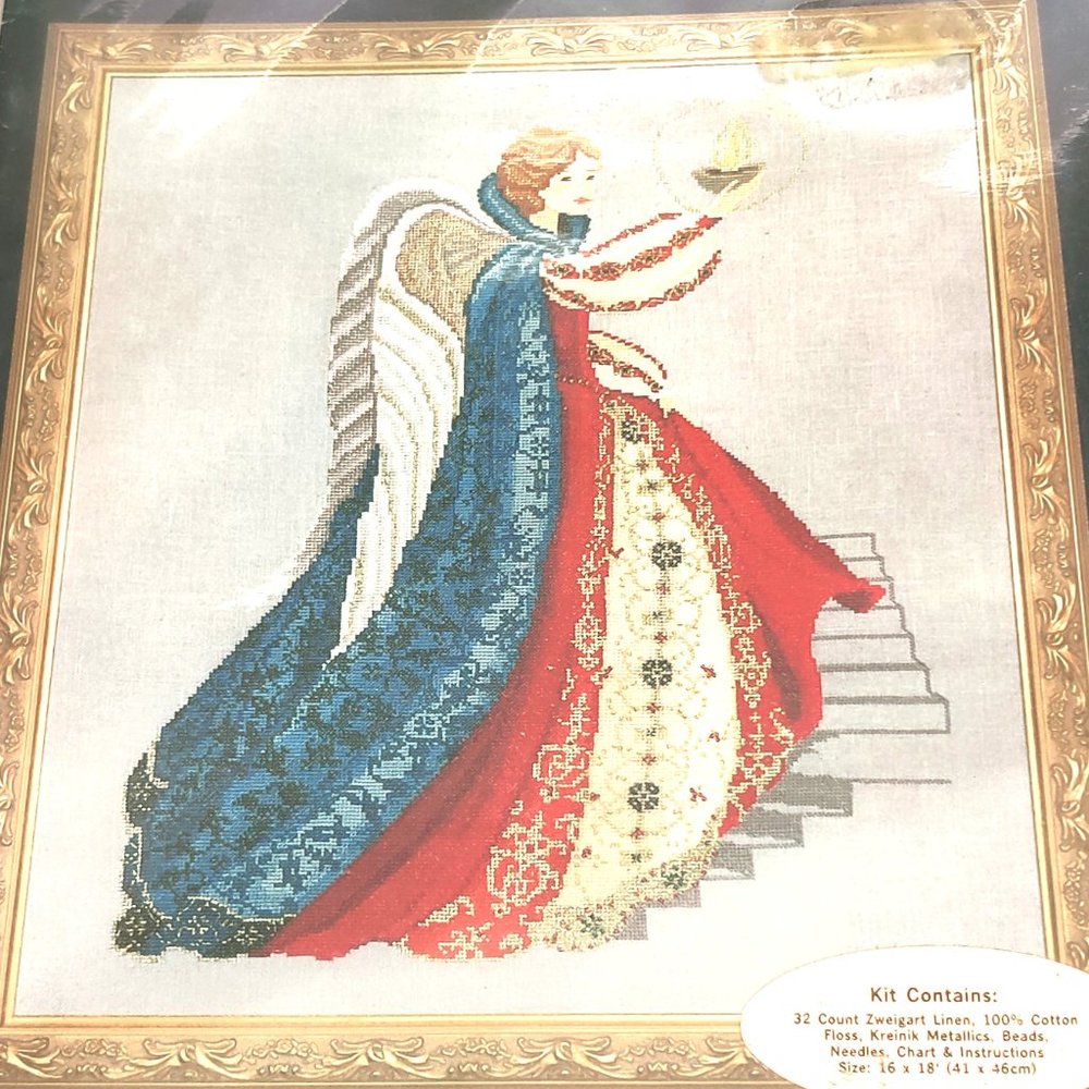 " Elizabethan Angel Kit" #BE-64 by Rebecca Waldrop - Serendipity Designs